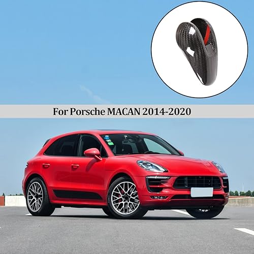 Miniatura 8 de Cubierta interior de la palanca de cambios 100% de fibra de carbono real, accesorios de automóvil para Porsche Macan Panamera Cayman Boxster 911 718