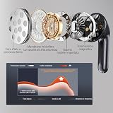 Wireless Earbuds Bluetooth Earphones, 60H Deep Bass Ear Buds with 6 Noise Cancelling Microphone, IP5 Waterproof in Ear Headphones for iPhone Android Sports Gaming (Black) - 3