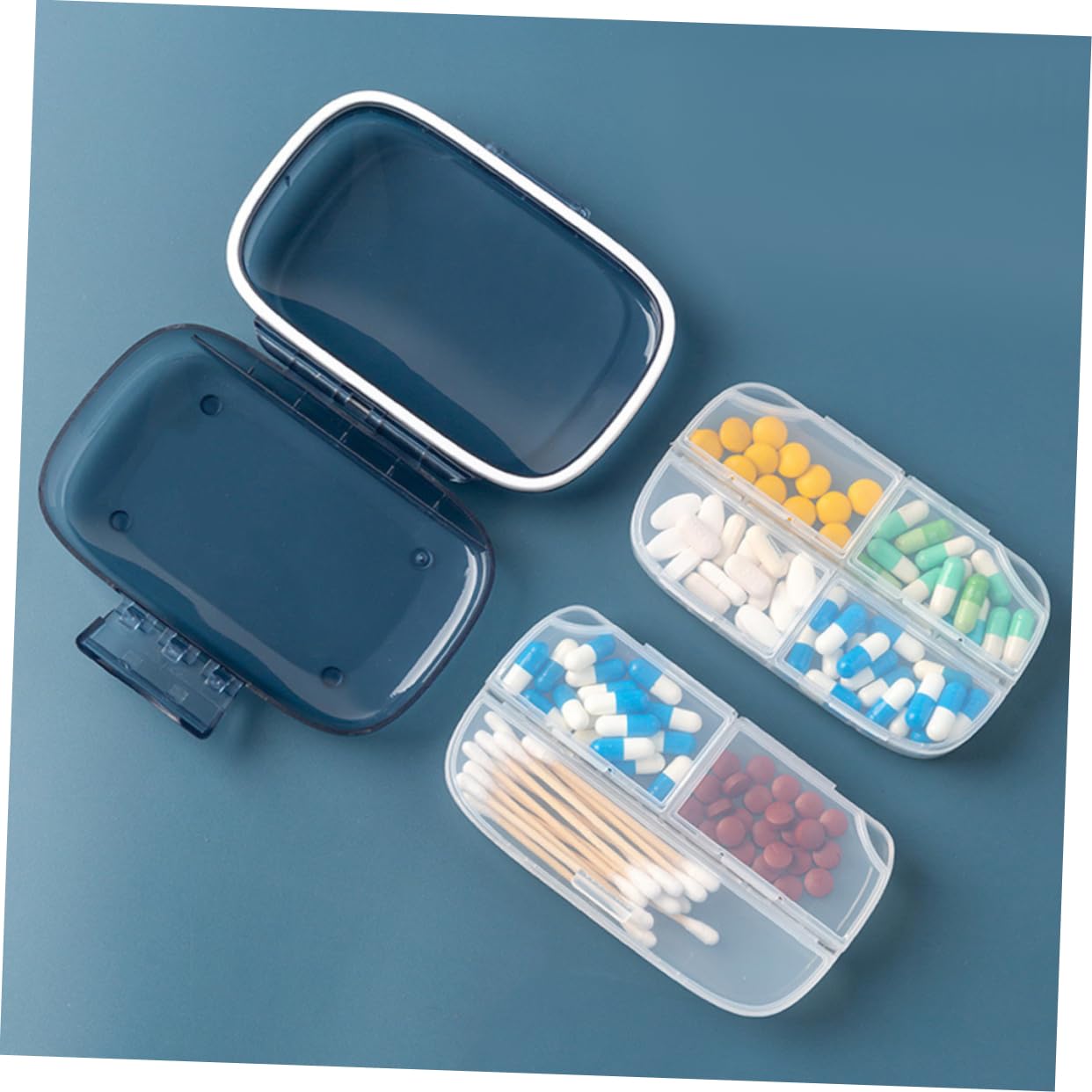 Healeved Portapillole Da Viaggio Organizer Giornaliero Custodia Da Viaggio Per Piccoli Contenitori Sigillabili Per Dispenser Di Pillole Organizer Tascabile