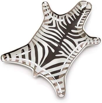 Amazon.com: Jonathan Adler Metallic Zebra Dish, Silver