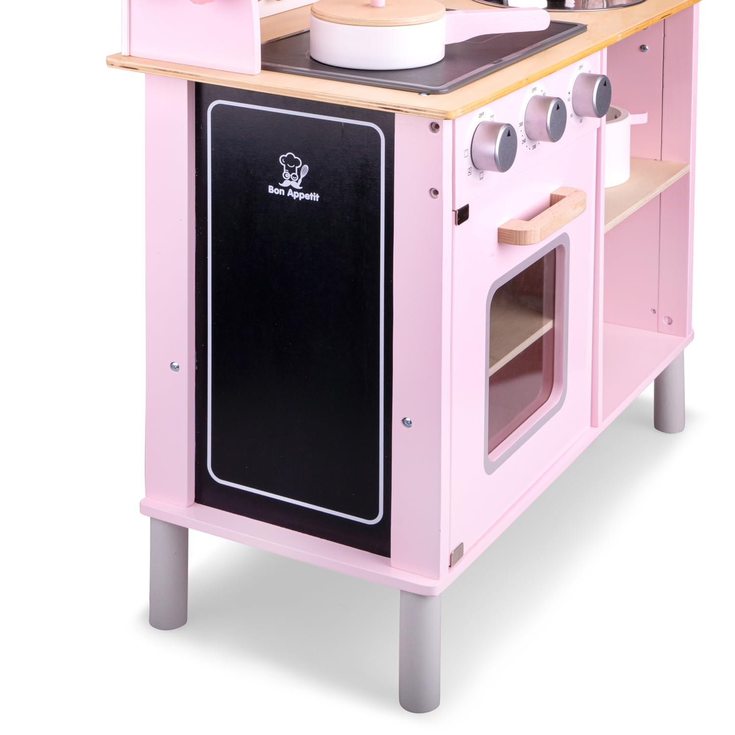 New Classic Toys Kitchenette-Modern-Electric Cooking-Pink, Colore Rosa, 11067