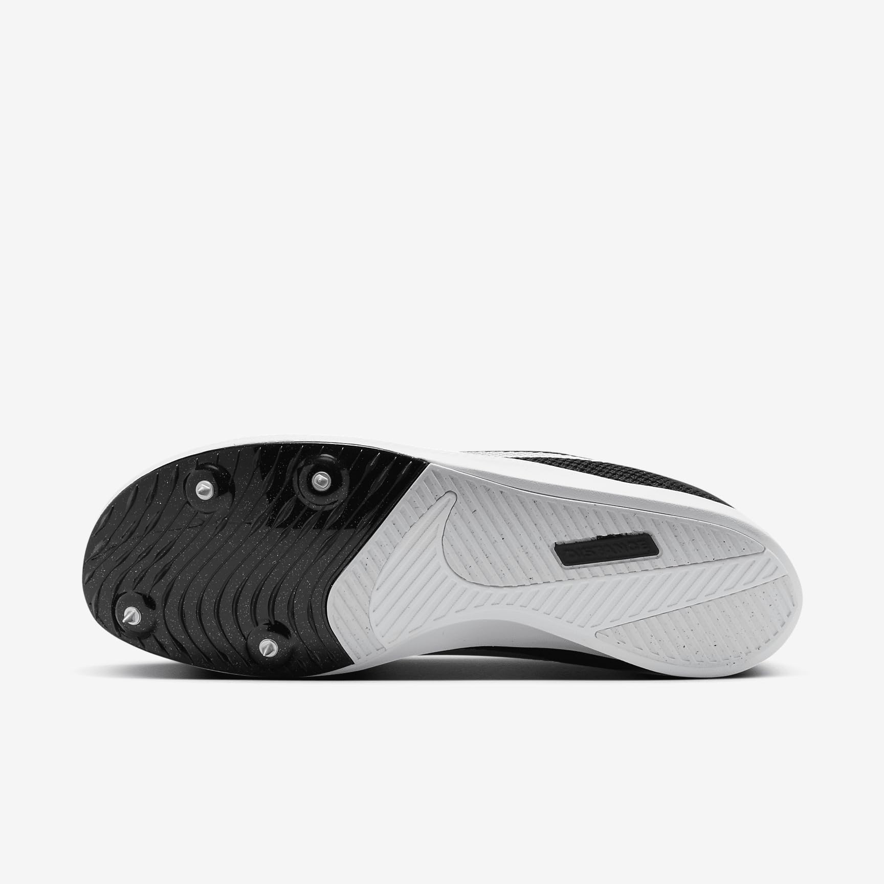 Nike Zoom Rival Track & Field Distance Spikes (FZ9653-001, Black/Black/Metallic Silver) Size 10