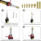 Insert Fileté Impression 3d, Kit D'insertion De Filetage, Wiecok Embouts à Souder Pour Inserts Taraudés, 130 Pièces Inserts Taraudés M2/M3/M4/M5/M6/M8, Pour Composants d'Impression 3D - 5
