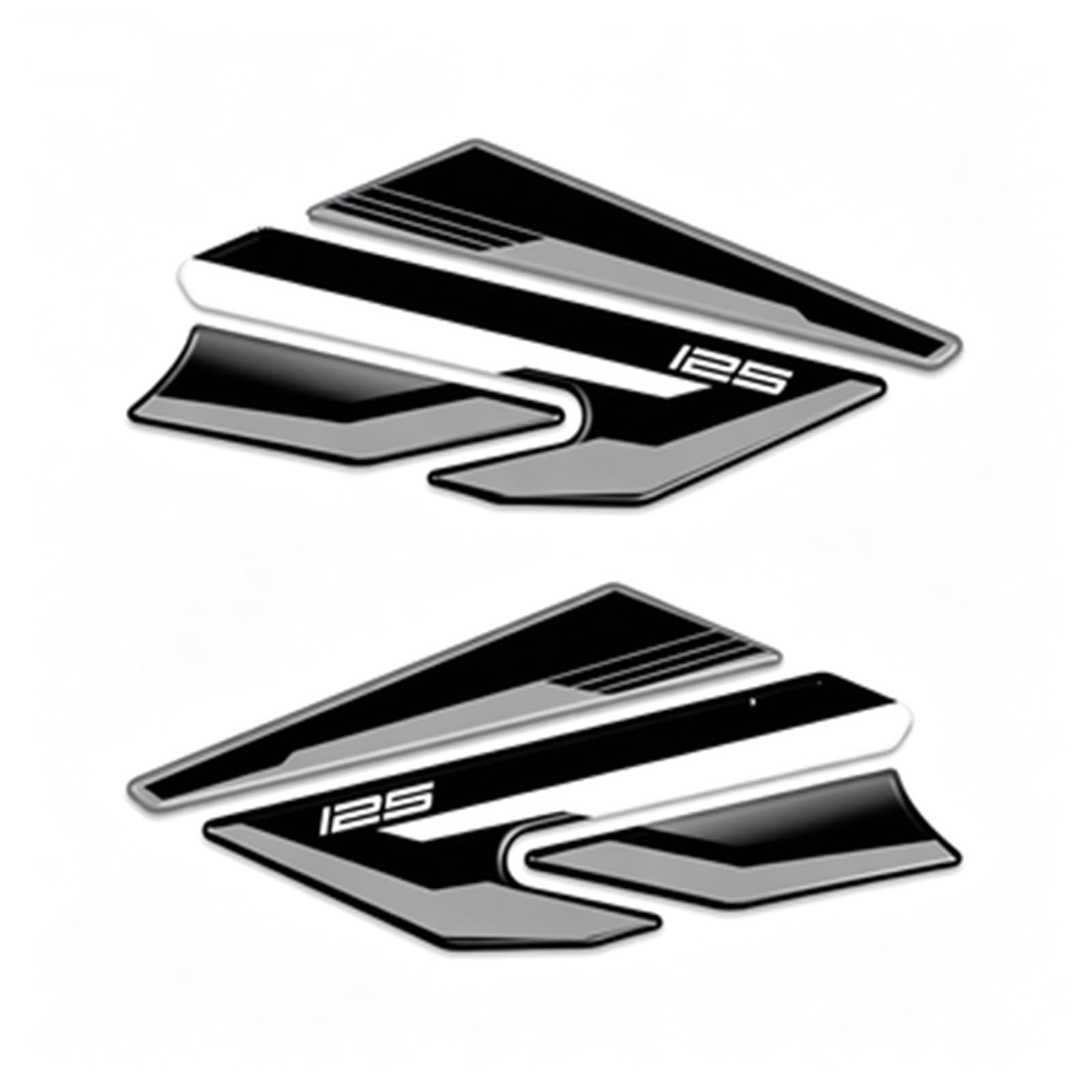 Tank Pad Sticker Motorcycle Fuel Protection Decal for Kawasaki for Ninja for Z Z125 2019-2024 Bike Tank Film(Color2)