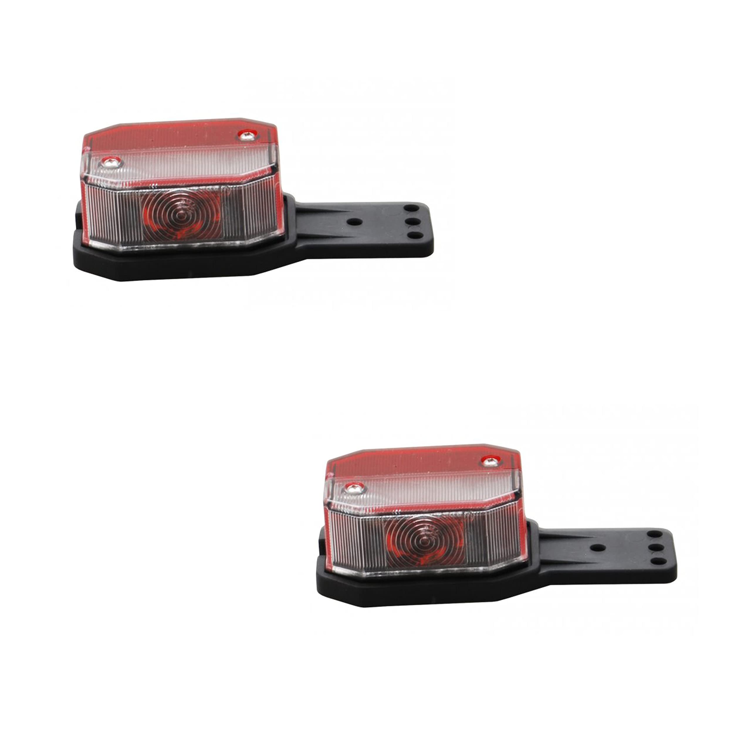 2x Aspöck Flexipoint Positionsleuchten Weiß - Für Anhänger & Wohnwagen