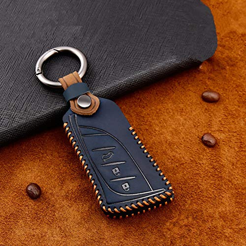 「Icey car parts」レクサス ES NX RX LS IS CT LX UXクラス等に適用する キーケース キーホルダー 防塵 耐衝撃 オシャレ 手触りいい スマート キーカバー 社外品 リモコンキーケース 本革 レザー 柔らかい 車用 全面保