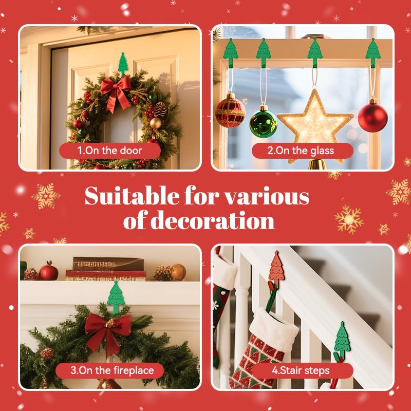 Crochets adhésifs en métal et silicone pliables pour suspendre vos décorations - 4