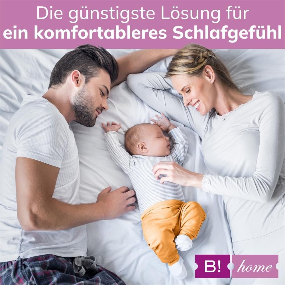 B!HOME Matratzentopper [120x200x4,Kaltschaum] für Matratze Matratzenauflage mit Eckgummi Topper Ideal für Boxspringbetten, Schlafsofas und Camping, Öko-Tex, Made in Germany
