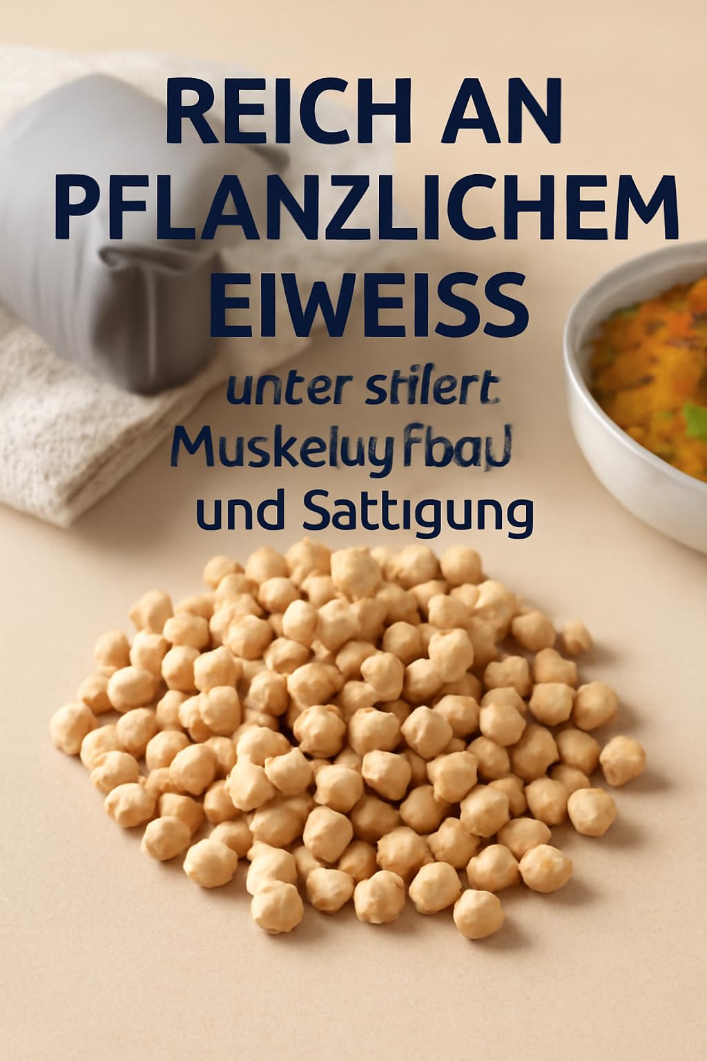 Kichererbsen Getrocknet 25kg - Proteinreich & Naturkost - Vegan Kochen für Eintopf - Premium Qualität für Falafel und Hummus