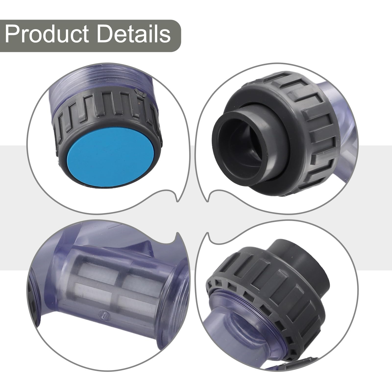 Ce filtre transparent en forme de Y en PVC efficacement conçu offre une filtration pour vos besoins en eau (diamètre intérieur 50 mm)