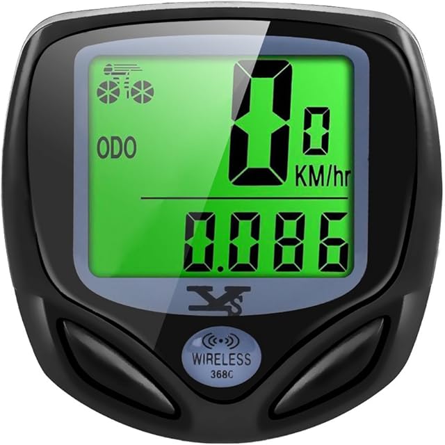 DINOKA Bike Speedometer Wireless, Waterproof Bike Computer and Bicycle Odometer with Automatic Wake-up Multi-Function LCD Backlight Display