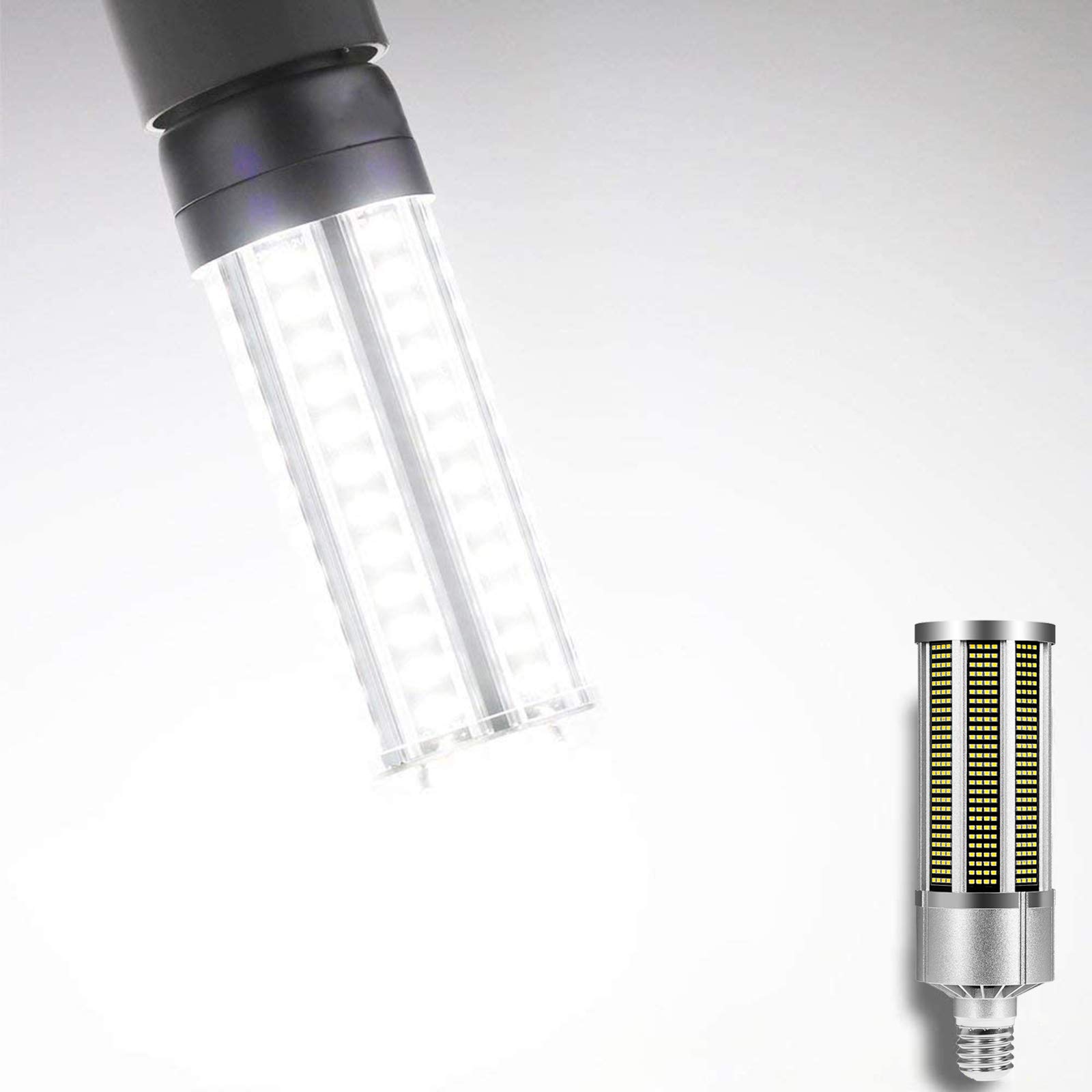 2 bombillas LED maíz, bombillas LED E27, 20 W, 2500 lúmenes, 3000 K/6000 K, superbrillantes.