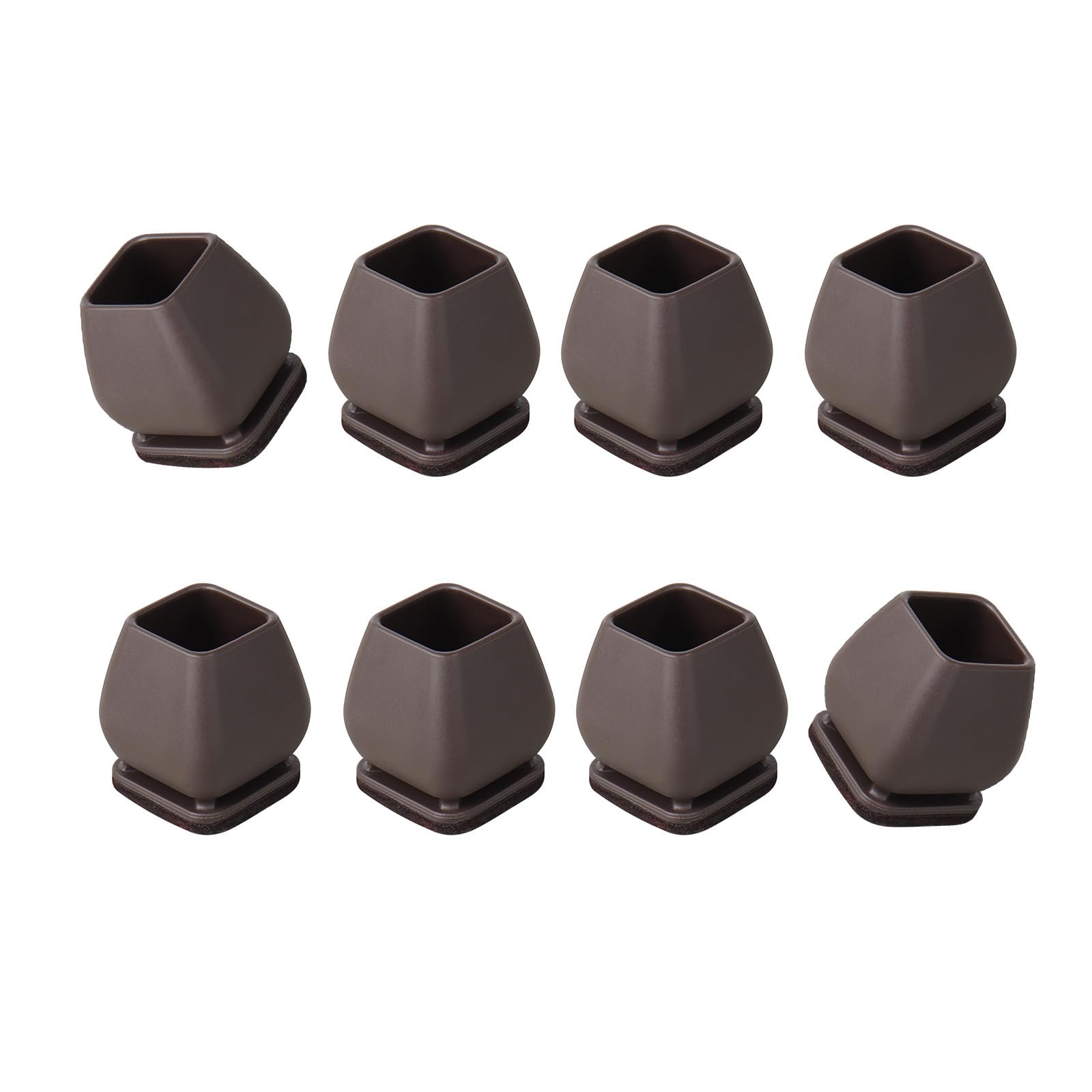 8Pcs Soft Chair Leg Protectors Chair Leg Covers Caps with Felt Pad Hardwood Floor Protectors Furniture Table Feet Hardwood Floor Felt Pad Covers