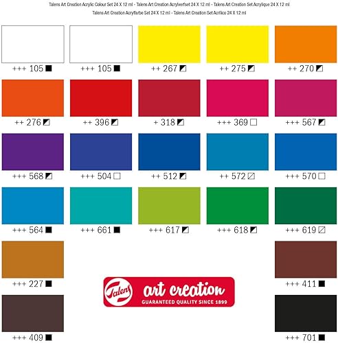 Miniatura 5 de Talens Art Creation TALENS Art CREAT.Set 24PKG, negroazulverderojo, talla única