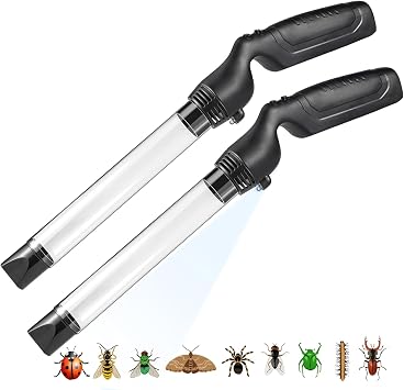 2 Pack Upgraded Bug Vacuum with Long Nozzle Cordless Spider Vacuum Catcher