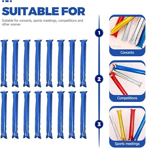 Miniatura 5 de jojofuny Palillos inflables para animar, 24 unidades, para animar, juguetes para juegos deportivos, suministros de fiesta de cumpleaños, boda,