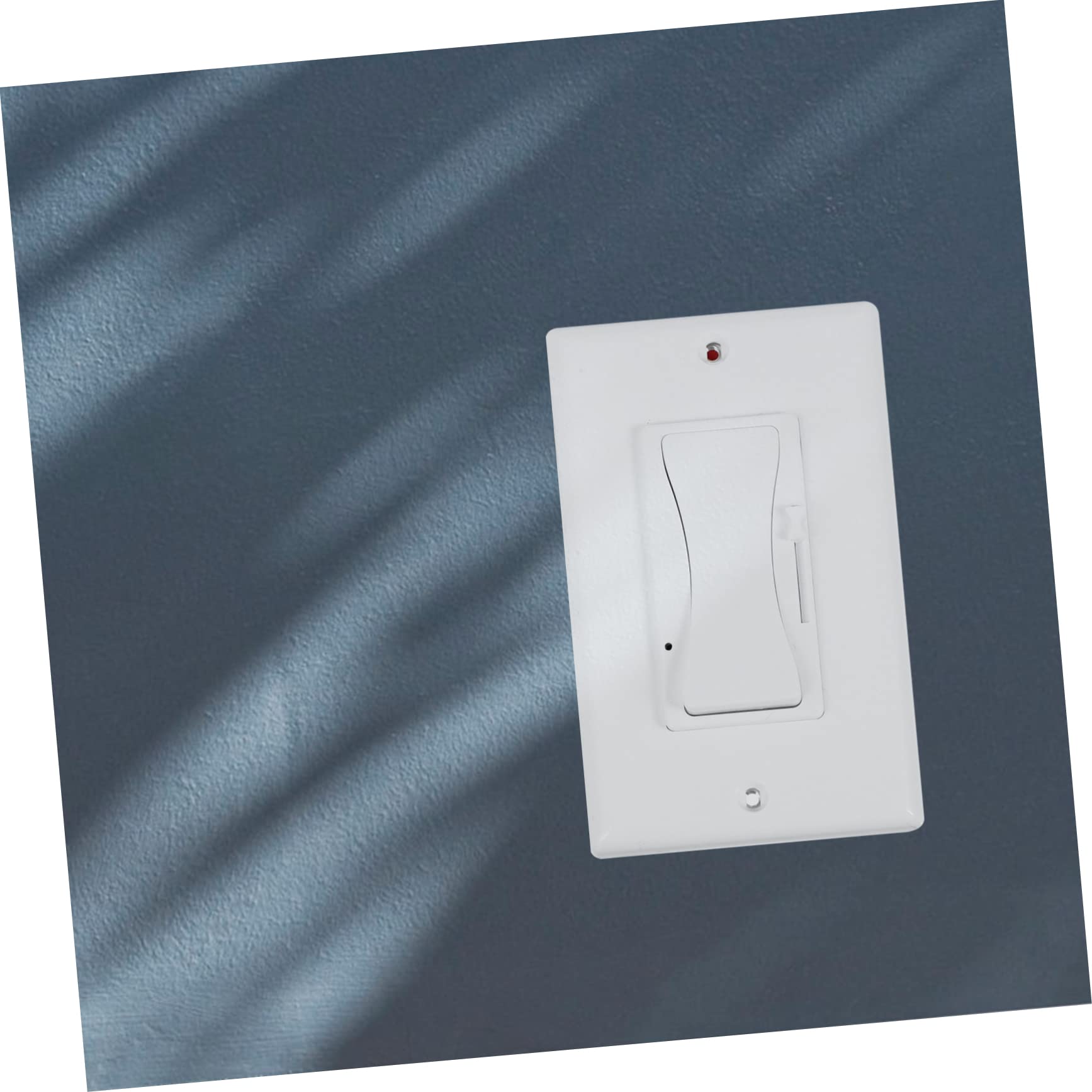 NUOBESTY 2 Stück Dimmer schalter elektrisches Licht LED gleiten Wattzahl Lichtdimmer Aluminiumlegierung Weiß