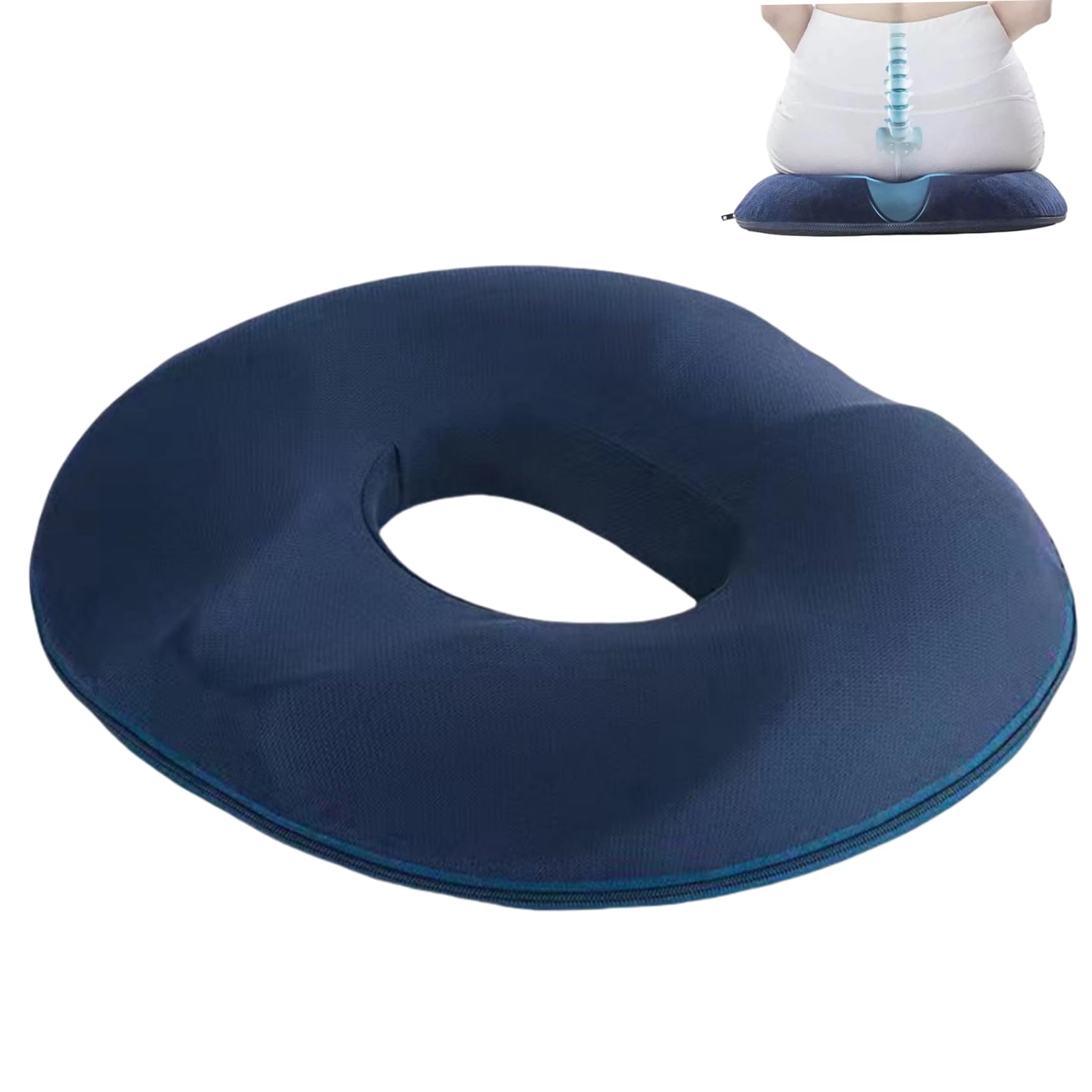 Coussin de siège pour soulager la douleur et oreiller fessier en velours