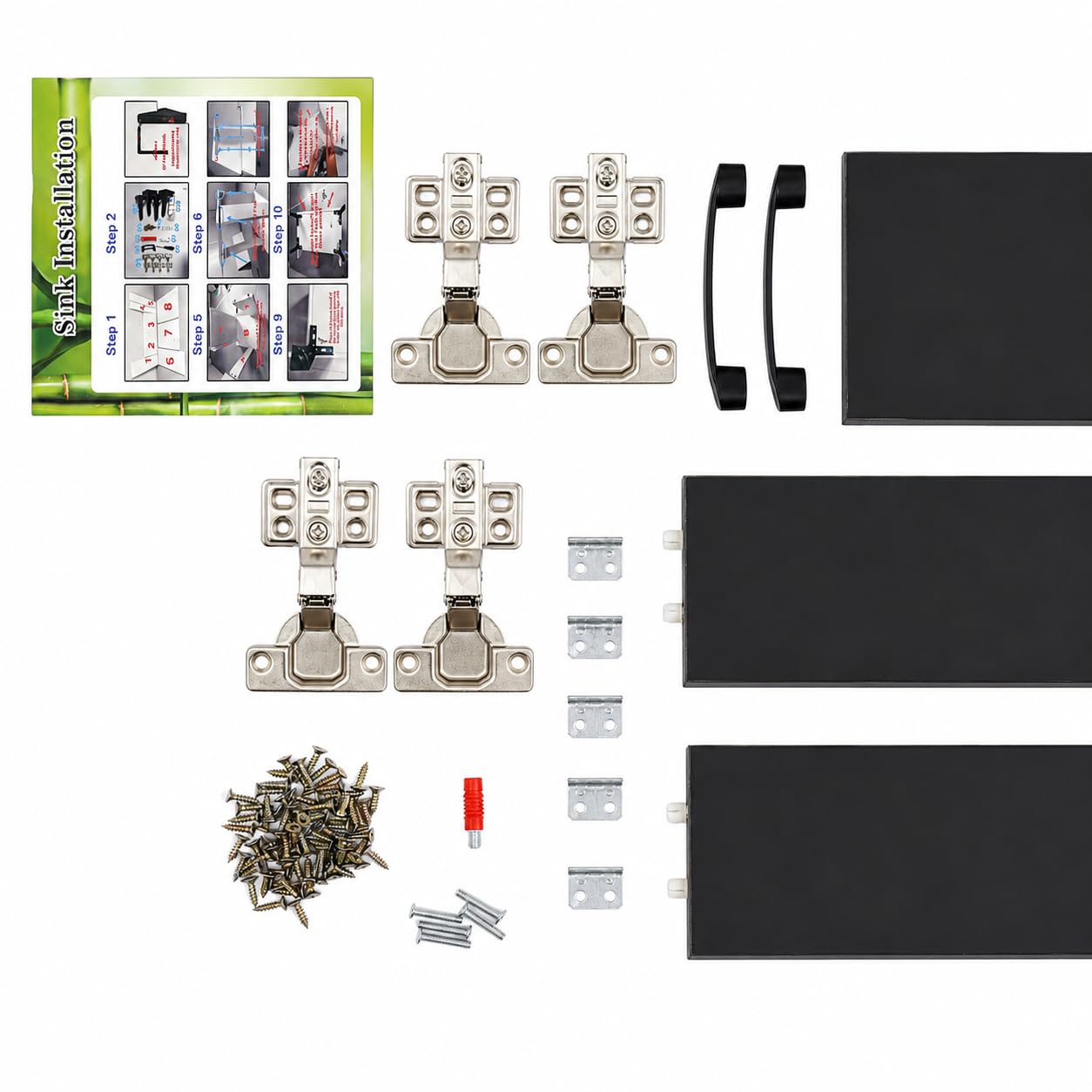 Spüle mit Unterschrank 75 x 41 x 78 cm Outdoor Küche | Küchenspüle mit ausziehbarem Wasserhahn, Spültisch freistehend Edelstahl für Küche, Garten und Gastronomie