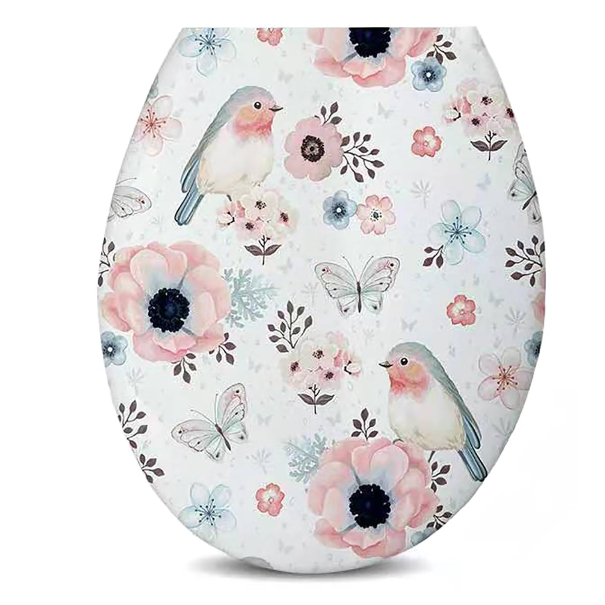 Ldhsjh O Quiet Close, Release Hingeinge Cleaninge Material, Adjustable, Lightweight, Durable, Portable, User-Friendly, Compact, Soft, Toilet, Seat, Round, Slam