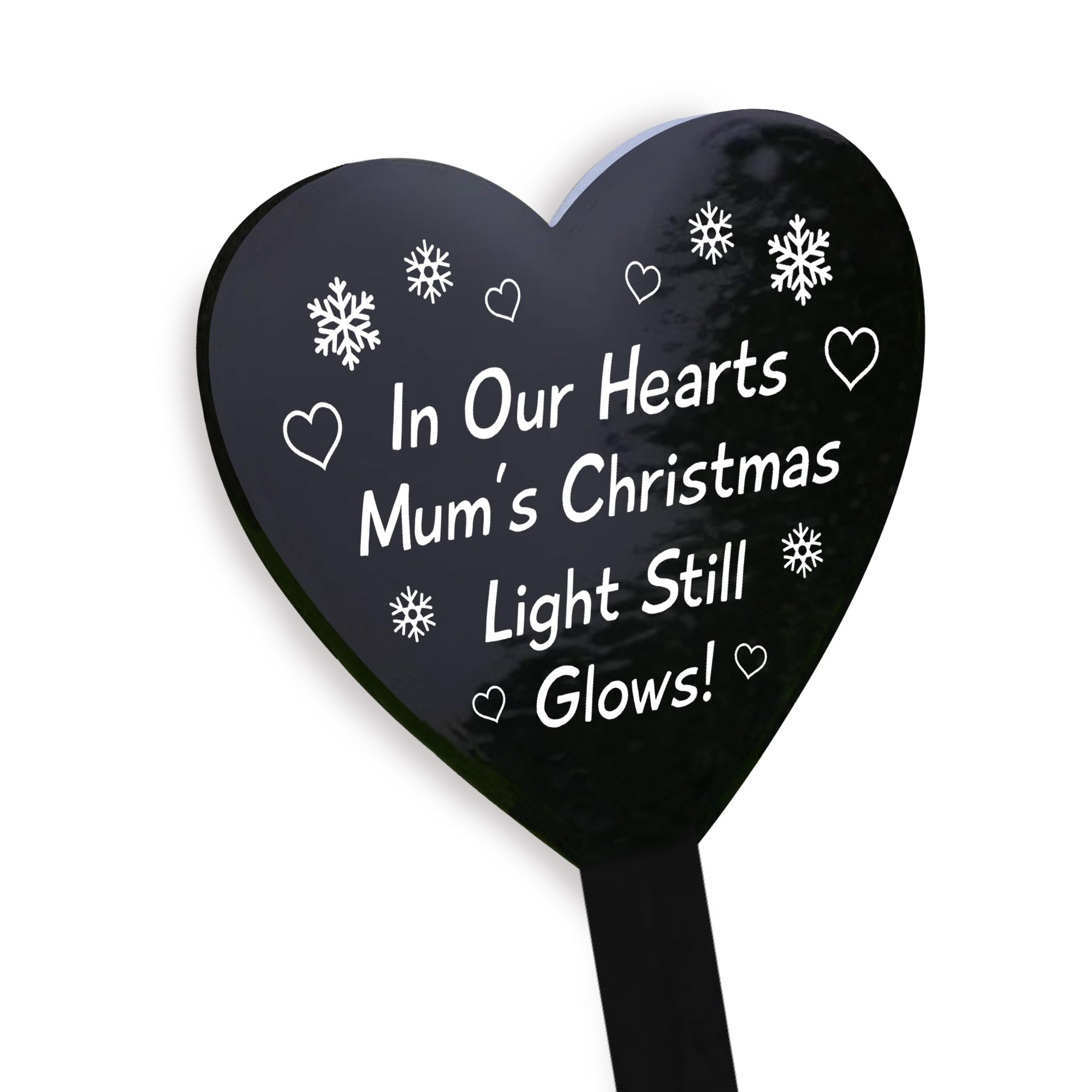 RED OCEAN Mum Christmas Grave Marker, Memorial Graveside Decorations For Christmas, Mum Grave Ornaments, In Loving Memory Plaques