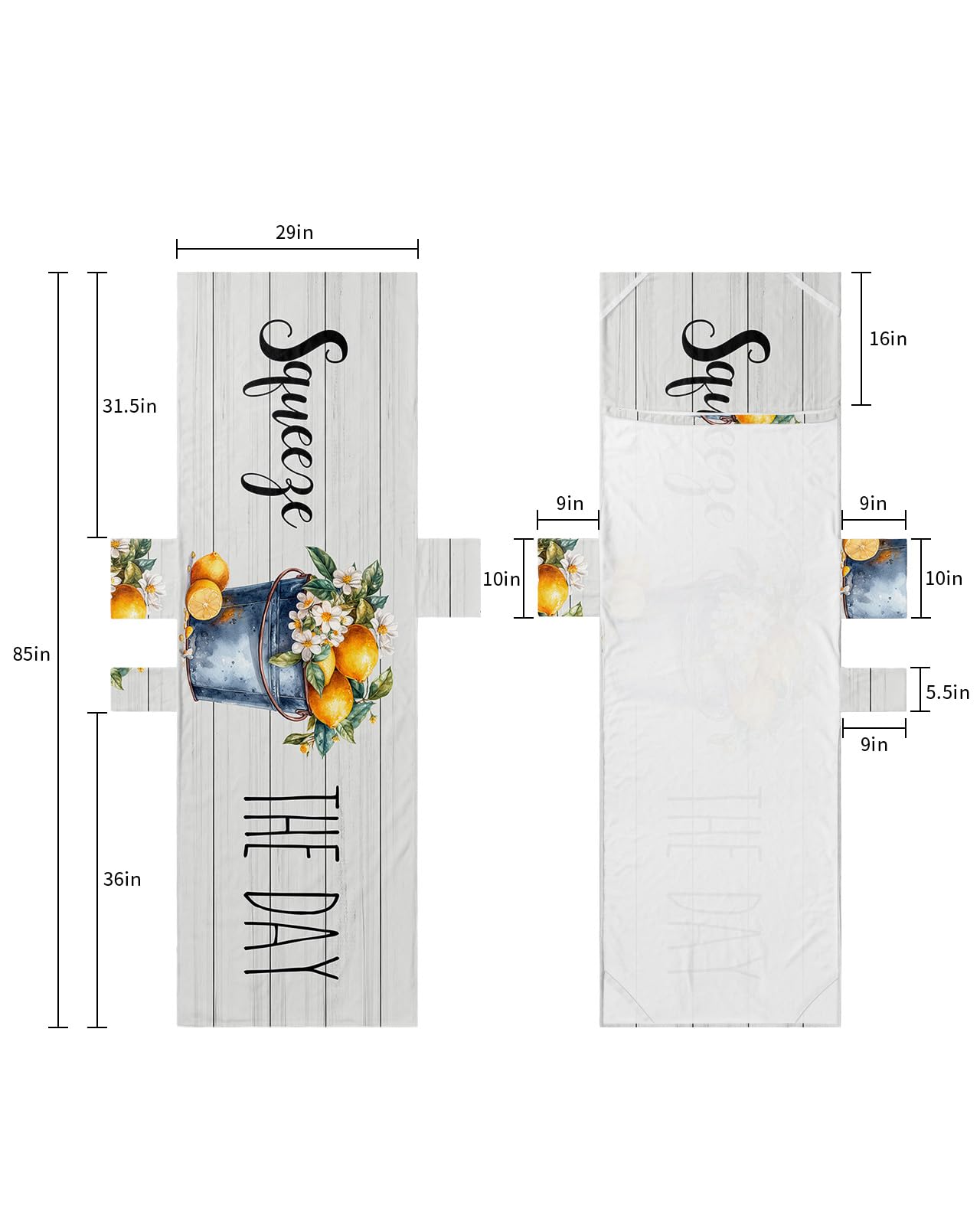 Lemon Flower, Beach Lounge Chair Towel Cover, Soft Chaise Lounge Towel with Side Pockets Patio Pool Chairs Cover for Beach/Pool Sunbathing 29x85 Summer Farmhouse Barrel Wood Grain