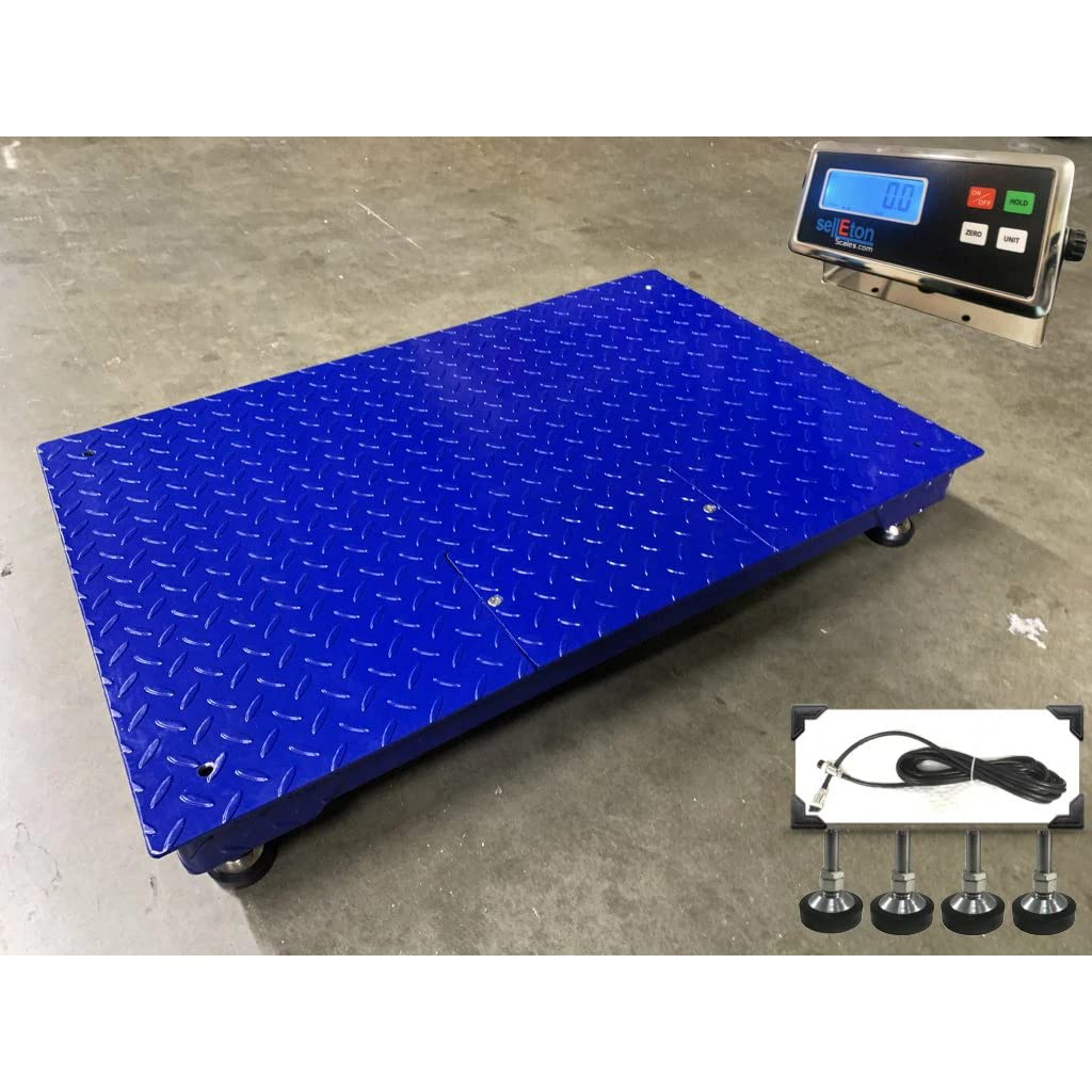 SellEton SL-2x3-NN 2' x 3' (24" x 36") Industrial Floor Scale with Capacity of 1000 lbs x 0.2 lb