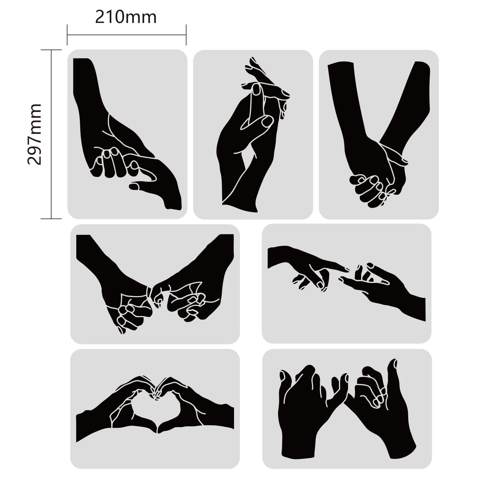 BENECREAT Oktoberfest Dessin Peinture Pochoirs, 30x30 Cm Modèles De Pochoir En Plastique Sur Le