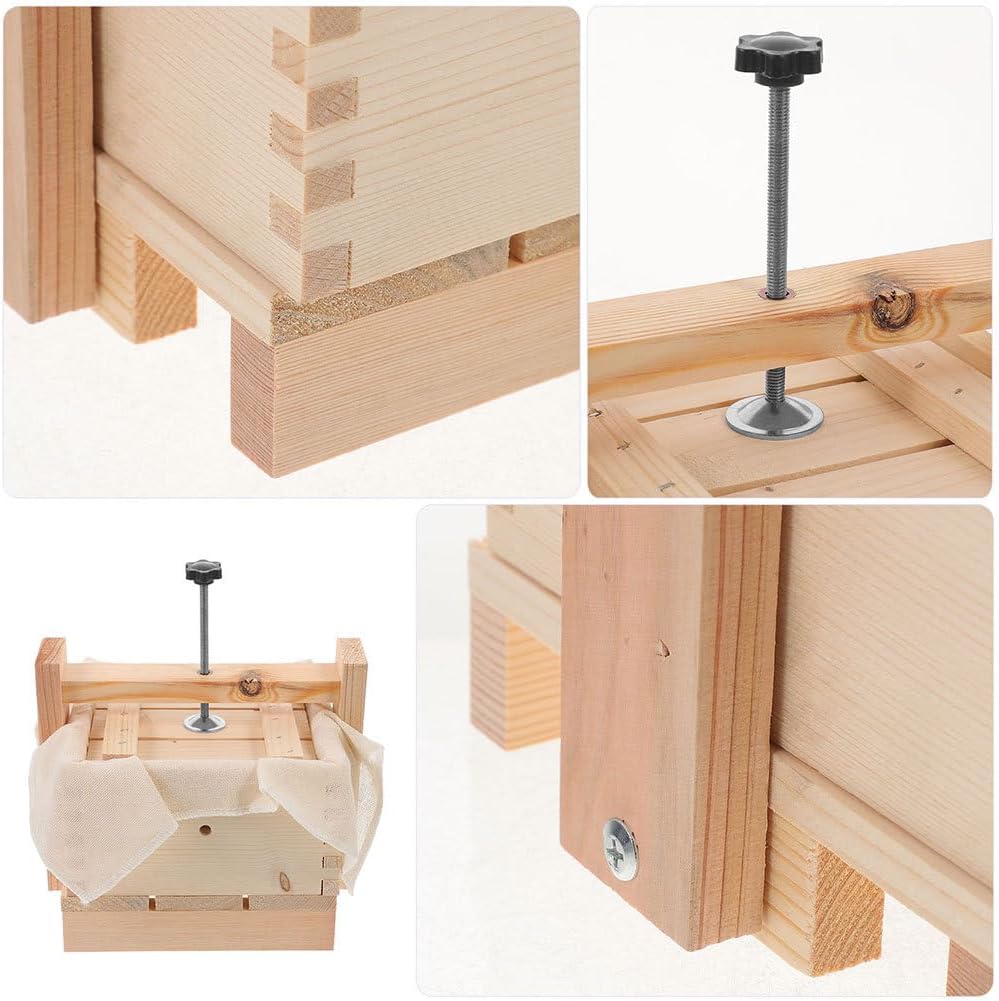 PRETYZOOM Tofu Press Mold 6.69X6.69X3.74In Household Tofu Maker and Cheese Making Supplies for Diy Homemade Soybean Curd and Cheese