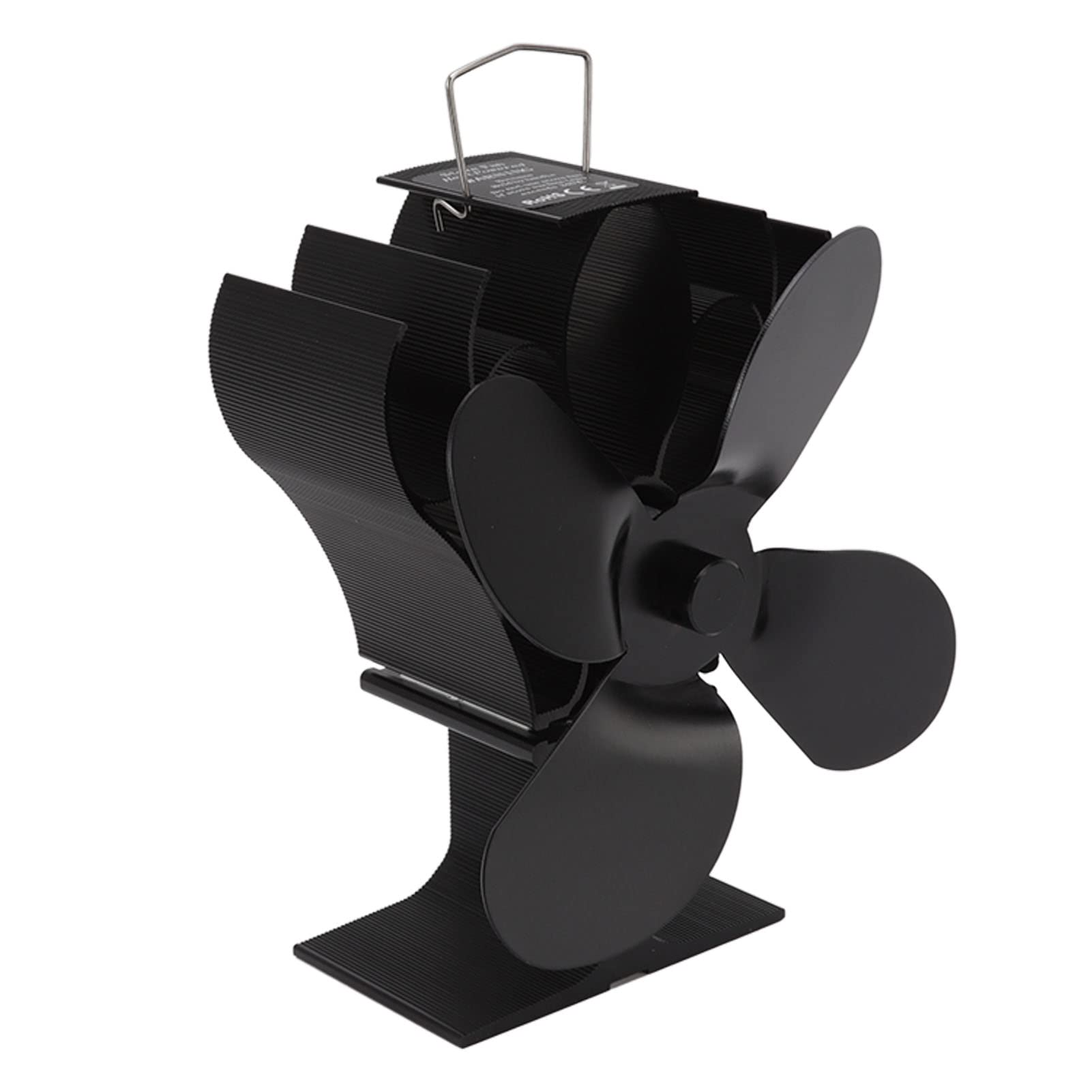 SIXRUN Ventilatore Termoelettrico per Stufe a Legna, Pellet e Gas, 1400 Giri/min, Auto Start, Eco Friendly, Alluminio, Senza Elettricità