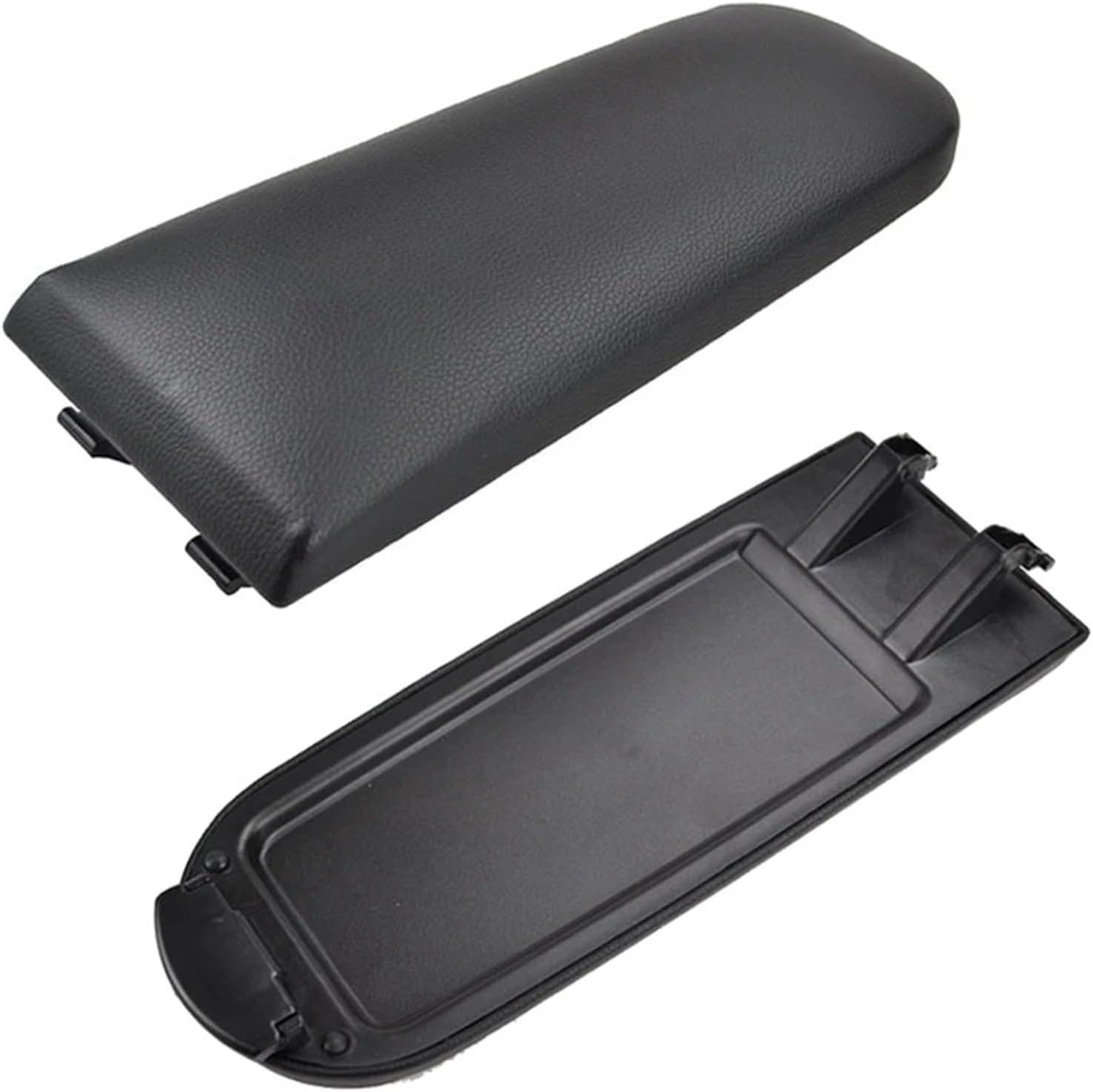 Armrest Latch Cover Compatible with Seat Ibiza 6J Center Console Arm Rest Storage Box Lid Cover Car Pad(PU Leather)