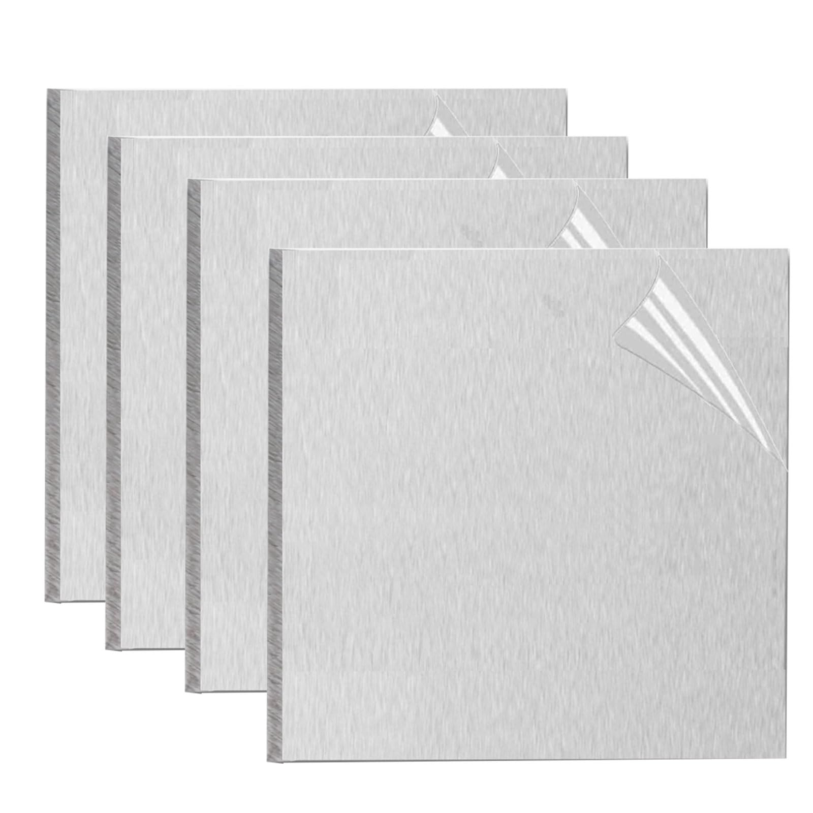 4 placas de aluminio 6061 T6. | Hoja de 10 mm de espesor con película protectora for manualidades(300x300x10mm)