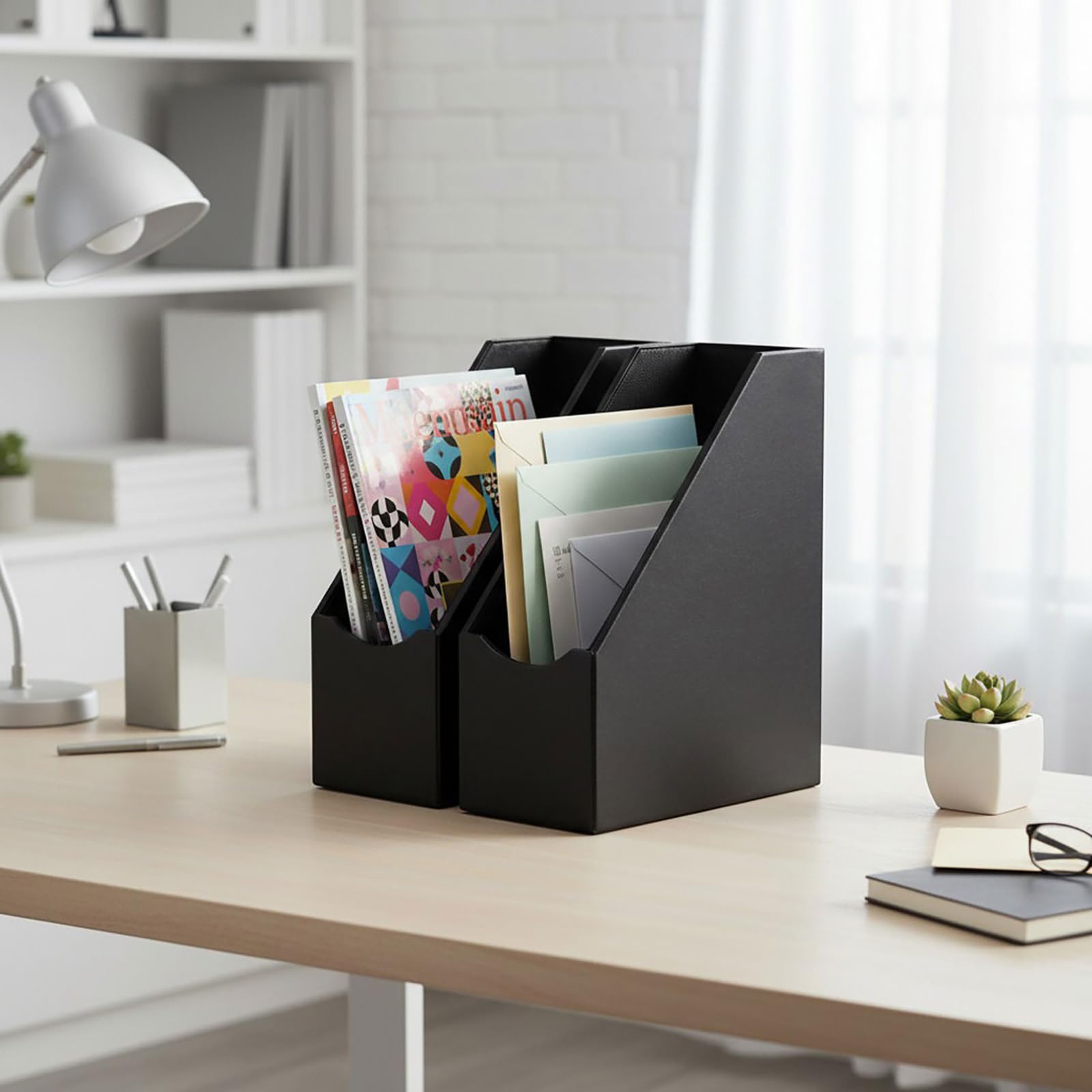 UnionBasic Office - Portadocumenti per documenti, colore: Nero