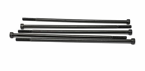 Miniatura 370 de iexcell 720 piezas de acero de aleación M4 x 6/8/10/12/16/20/25/30/35/40/45/50 de grado 12.9, tornillos de cabeza hexagonal, tornillos, arandelas