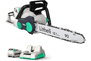 Litheli: Top-Notch 12-Inch Battery Chainsaw for Effortless Tree Trimming