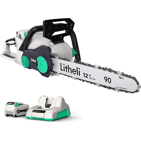 Litheli: Top-Notch 12-Inch Battery Chainsaw for Effortless Tree Trimming