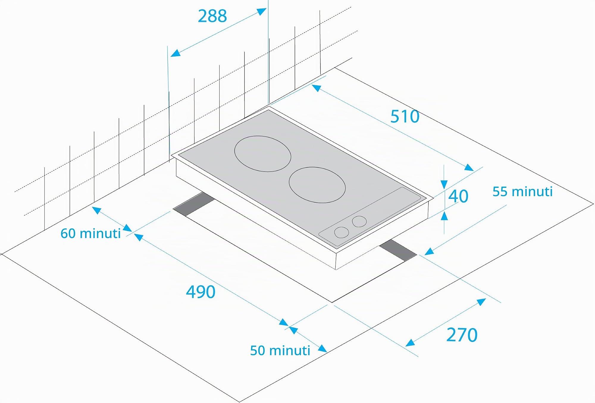 Beko HDCC 32200 Piano cottura elettrico, Ceramica, Telaio in acciaio inox