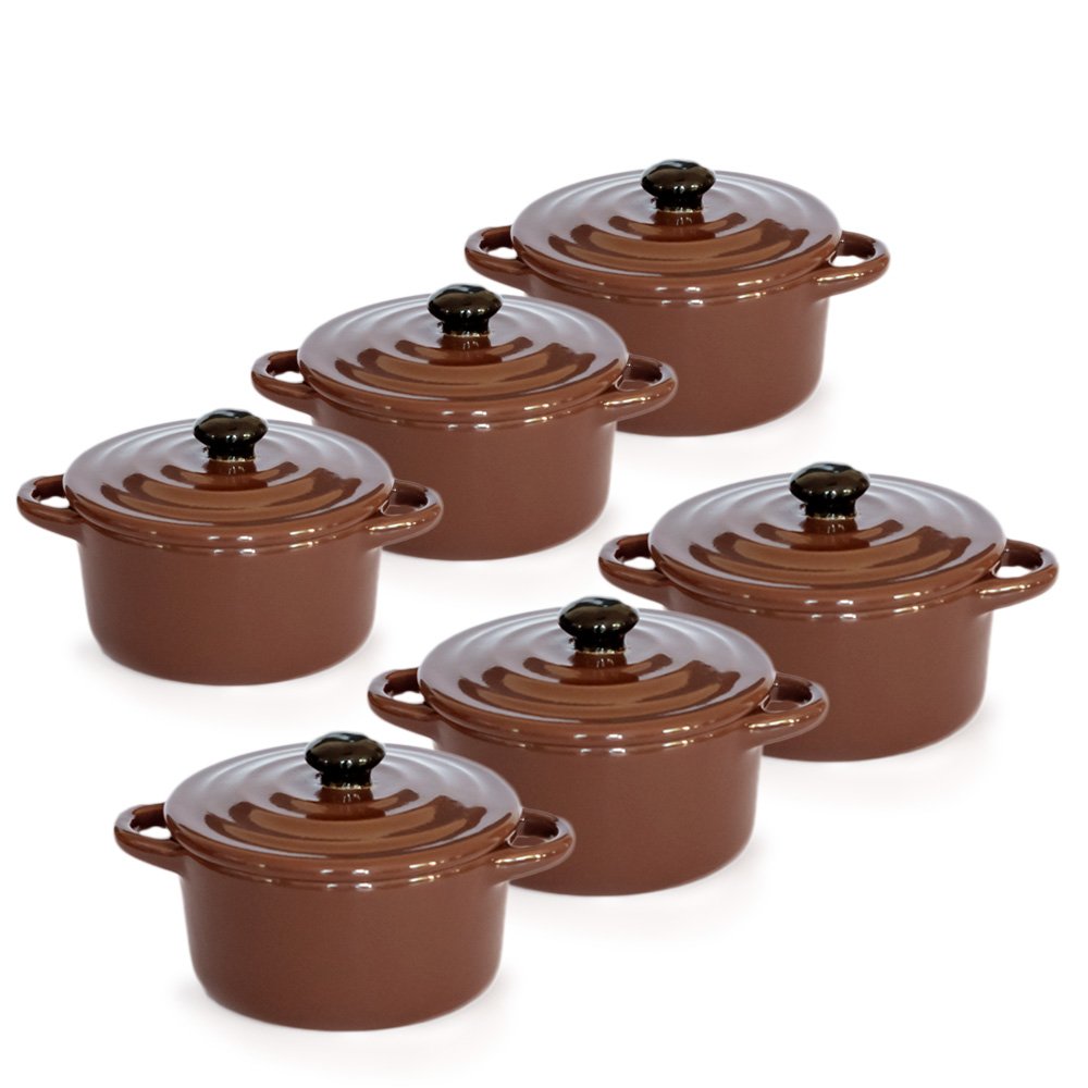 Mini cocotte rouge double poignée avec couvercle Hobby Cook - Maison