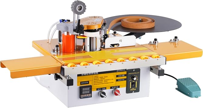 YUCHENGTECH Edge Bander Banding Machine Automatic Tape Breaking Portable Edge Banding Machine Curve Straight Edge Bander With Microcomputer Intelligent Temperature Control 110, Volts AC