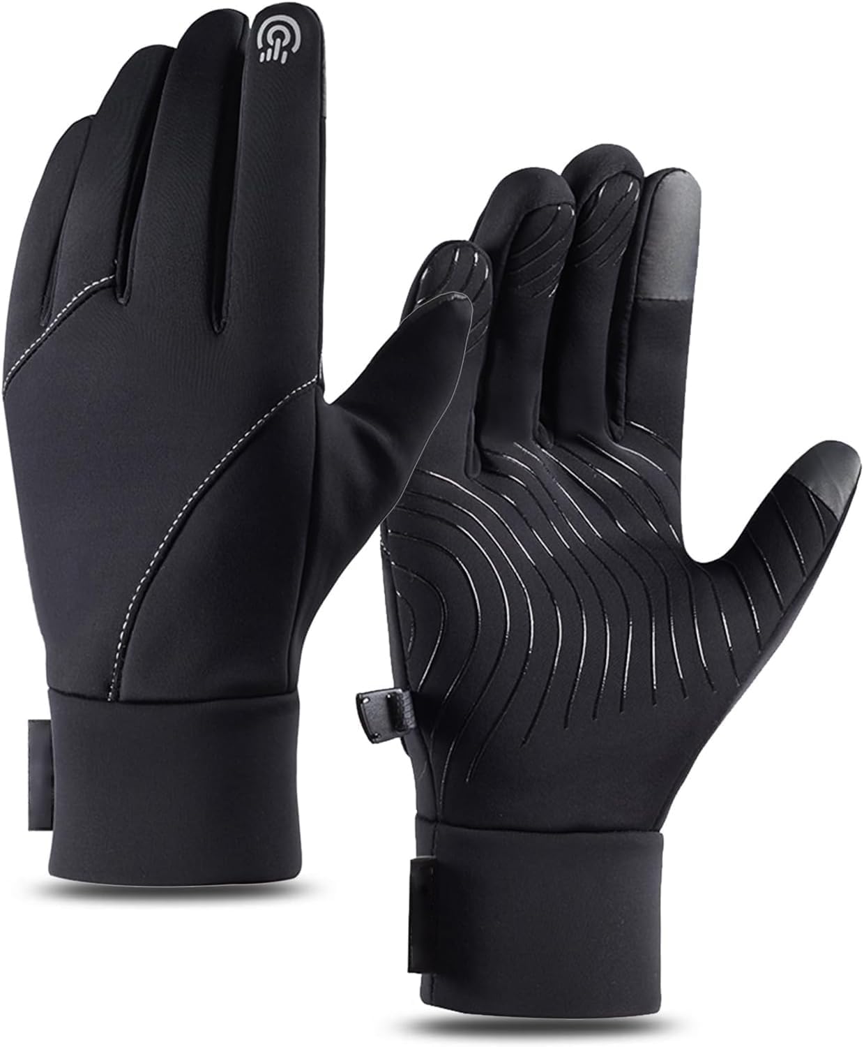 – Winter Gloves for Men Women, Waterproof Gloves, Touch Screen Gloves, Windproof Warm Gloves for Work, Lightweight Thermal Gloves, Cold Weather Gloves for Driving Cycling Running Riding(L)