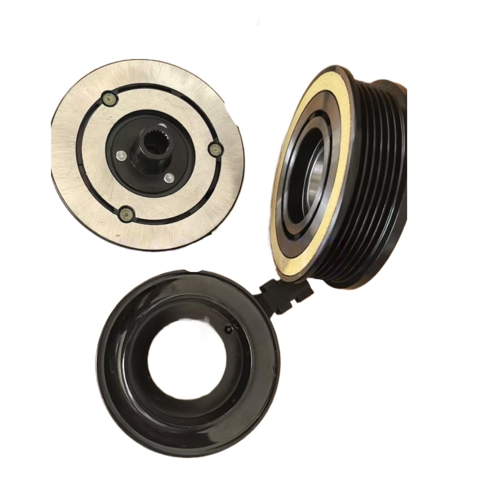 Puaywmoz One Color Ac Compressor Clutch Kit Fit For Ford Fit For Focus Fit For Volvo C30 M5h19d629mg 3M5h19d629pa 1333040 1379474 5Pk Vs16 Ac Compressor Clutch Kit