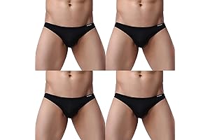 Avidlove Men's Smooth Low Rise Lightweight Mesh Bulge Enhancing Underwear Briefs