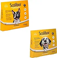 1 Coleira Antipulgas Scalibor G + 1 Coleira Scalibor Antipulgas P Cães MSD Leishmaniose