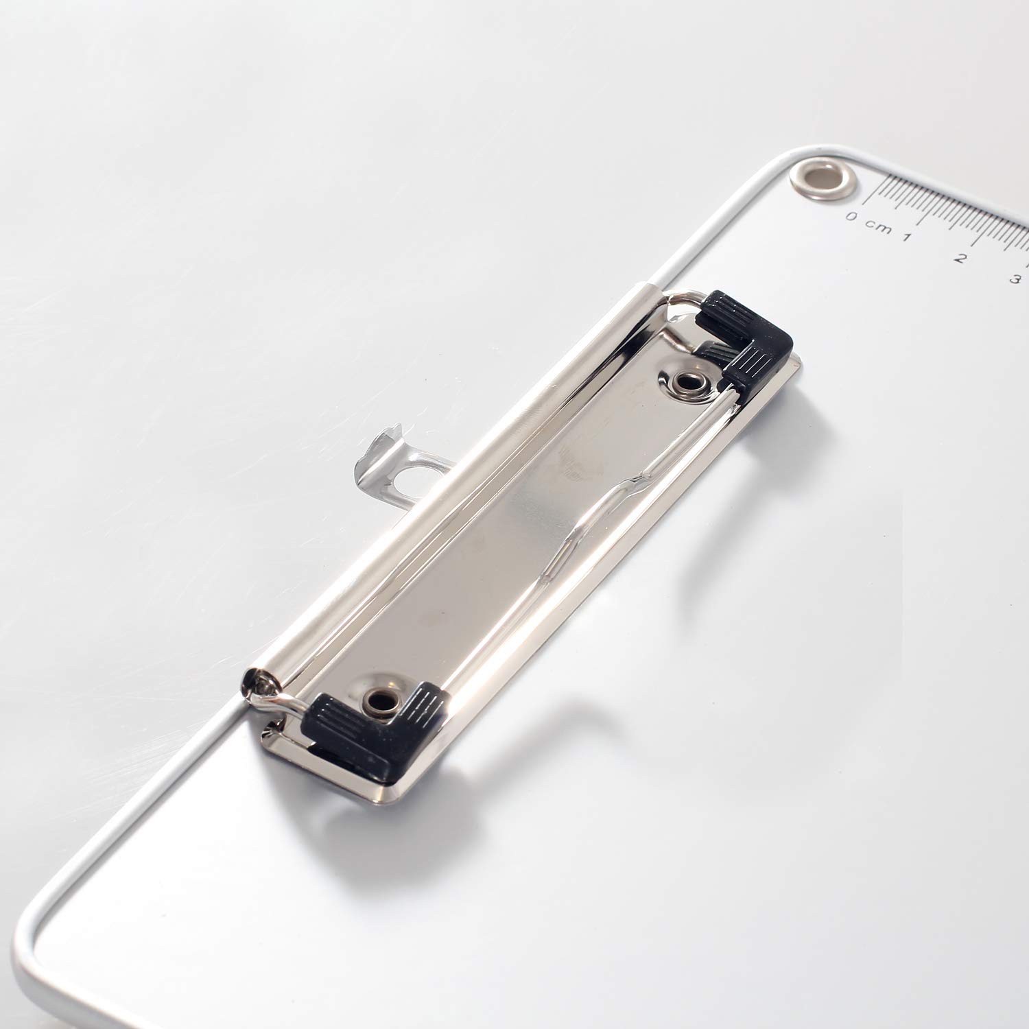 2x A5 Portapapeles de Aleación de Aluminio con Pinza, Abrazadera de Metal Recubierto de Goma, Metal Tablilla con Sujetapapeles - Estable Irrompible Extremadamente Robusto - TKD8053-A5-2x