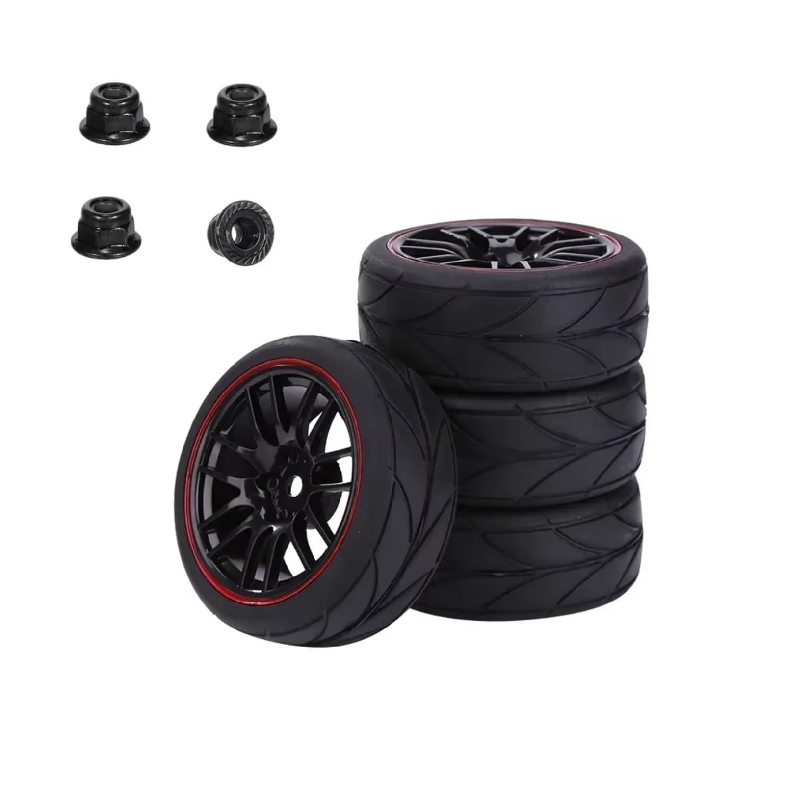Accessoires Voitures RC pour Redcat pour HPI pour HSP pour Tamiya 144001 94123 94122 1/10 rc Car Pneus Et Jantes 65 Mm Moyeu Hexagonal 12