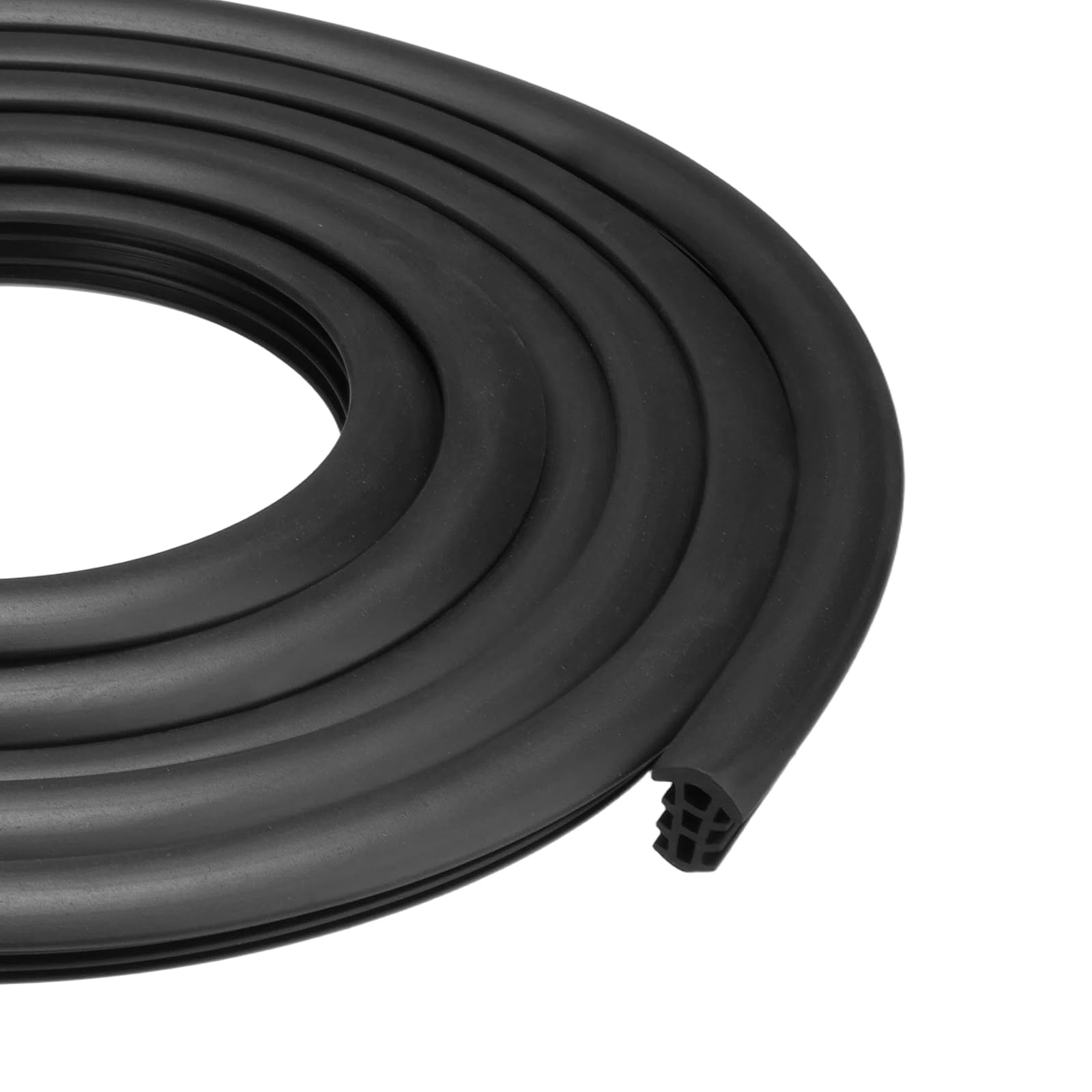 DTGN Flexible EPDM Rubber Strip (25 ft Lx1/2 W) Concrete Crack Repair | Gap Filler&Replacement,Weather and Aging Resistant Expansion Joint Filler,Black,for Driveways Sidewalks