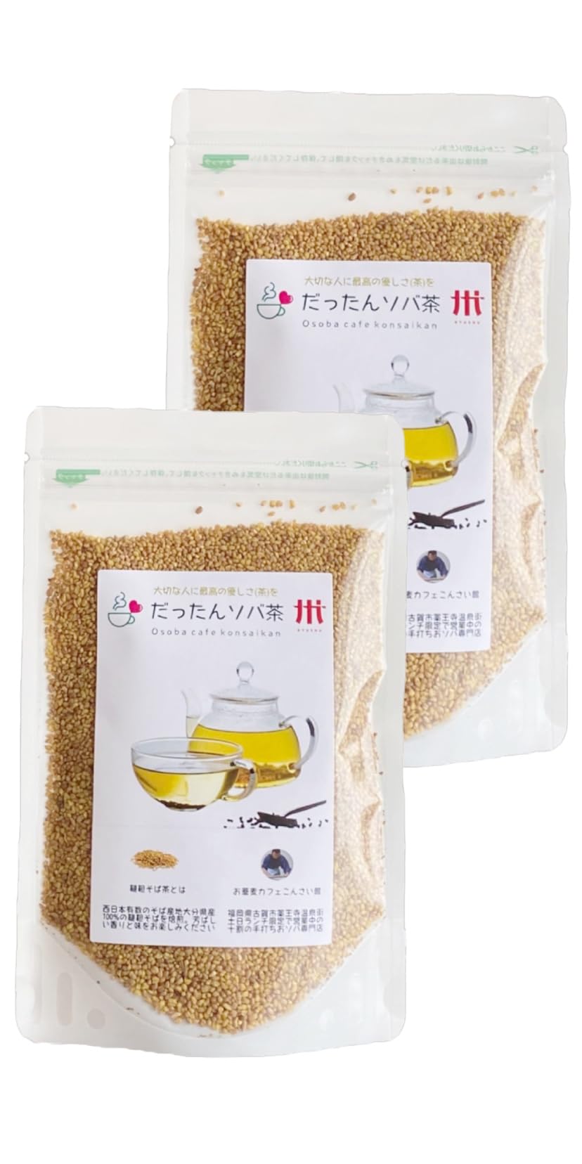 Amazon | 豊後高田産 韃靼そば茶 国産 100g 2袋セット(200g) 無農薬