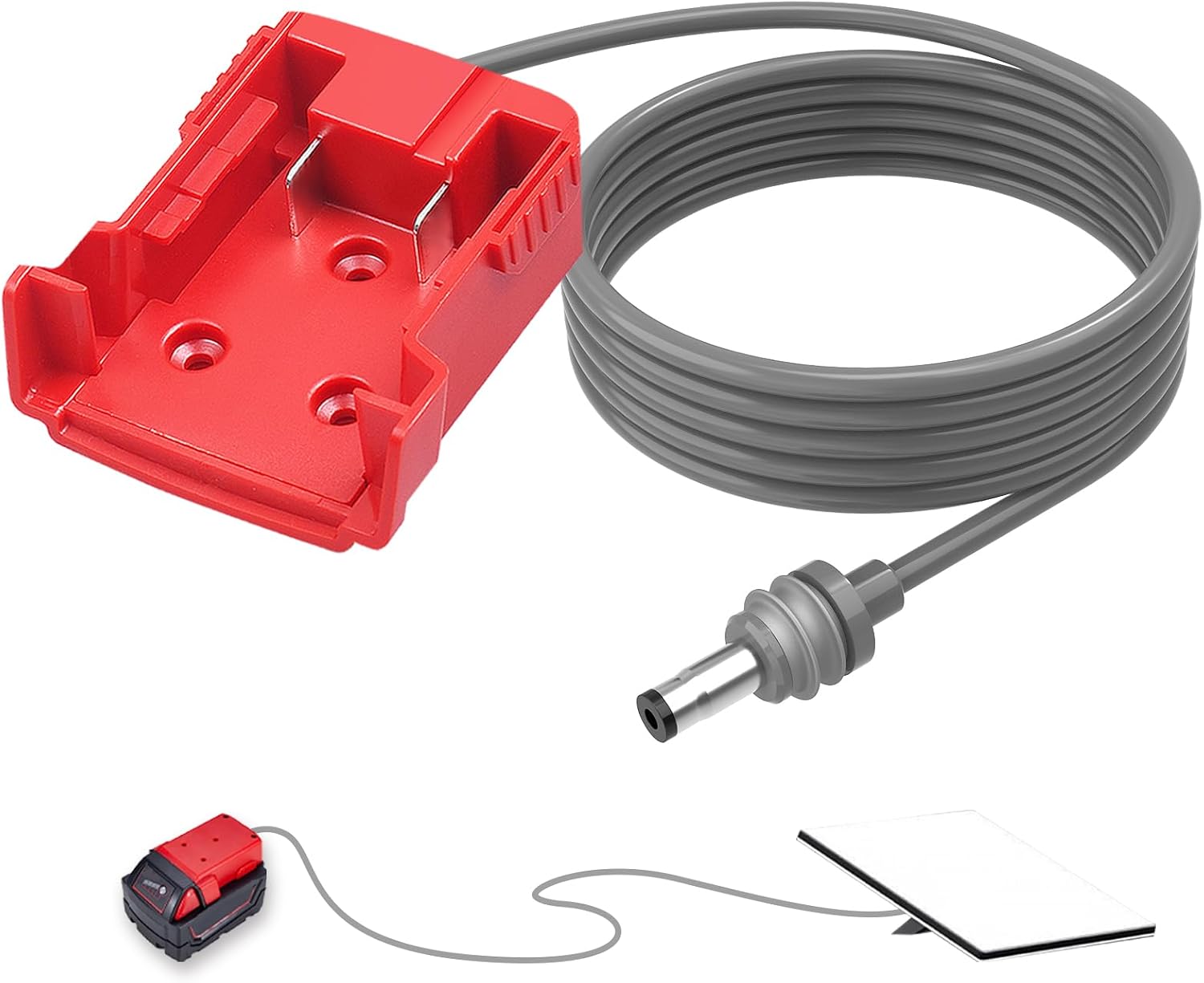18V Battery Adapter, DC Power Cable Adapter Accessories 18AWG Power Cable