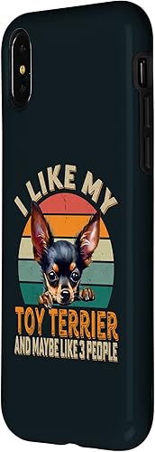 Miniatura 8 de iPhone 11 Pro I Like My Russian Toy Terrier Dog & Maybe 3 People Retro Case