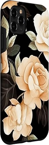 Vista 3 de iPhone 11 Pro Max Rose Flower Floral Pattern Beautiful Beige Roses Case